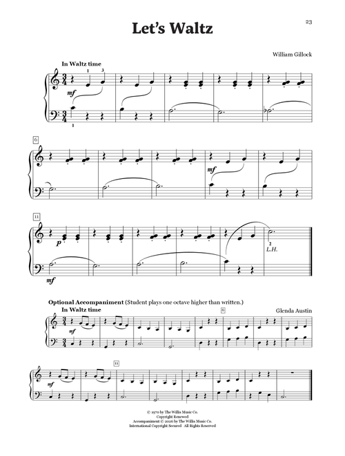 Let's Waltz (Arr. Glenda Austin) - William Gillock (Educational Piano)