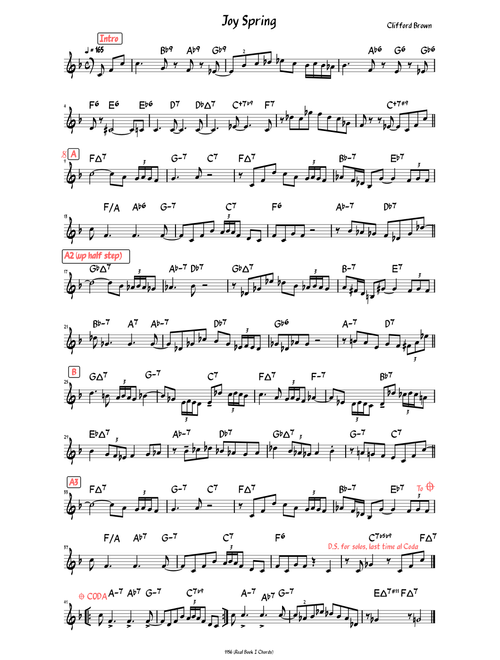 Joy Spring (Lead sheet )