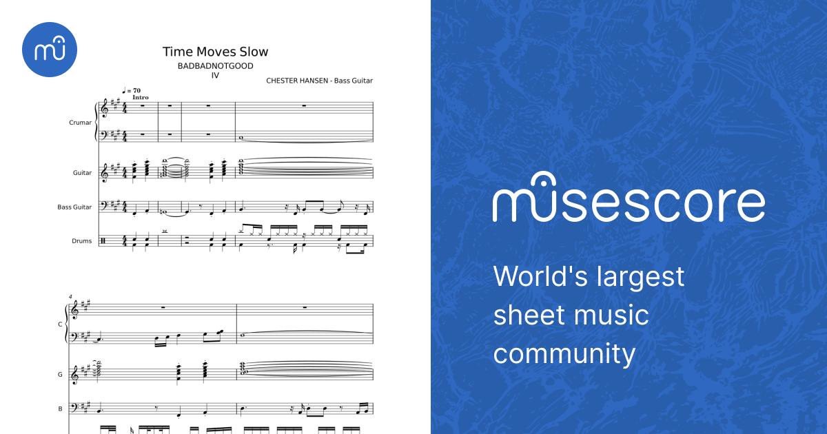 Time Moves Slow – CHESTER HANSEN Sheet music for Piano, Guitar 