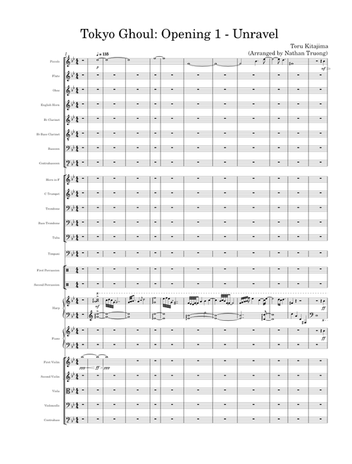 Unravel – Tk From Ling Tosite Sigure Unravel (Tokyo Ghoul), Symphony Orchestra Arrangement