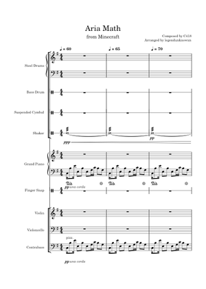 Play Official version of Aria Math (from Minecraft) Sheet Music by C418 ...