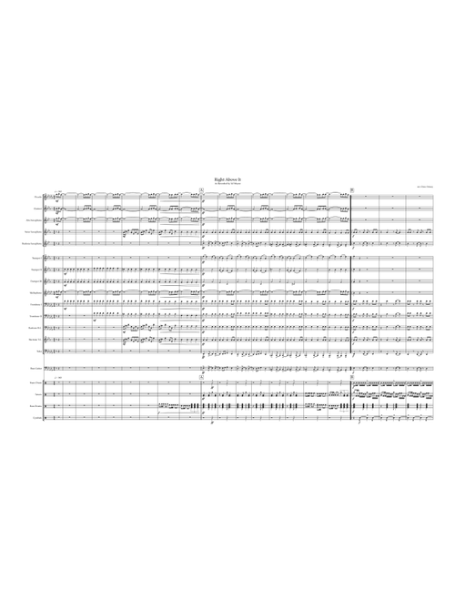 Right Above It (Arr. Drew Dickey) - Aubrey Graham, Dwayne Carter, Daniel Josh (Marching Band)