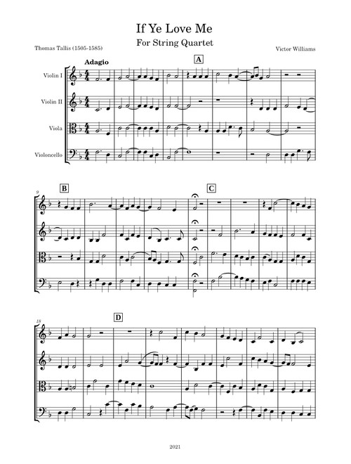 If Ye Love Me – Thomas Tallis