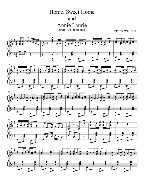 Home, Sweet Home and Annie Laurie (1906)