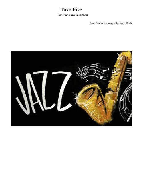 Take Five Dave Brubeck For Piano and Saxophon