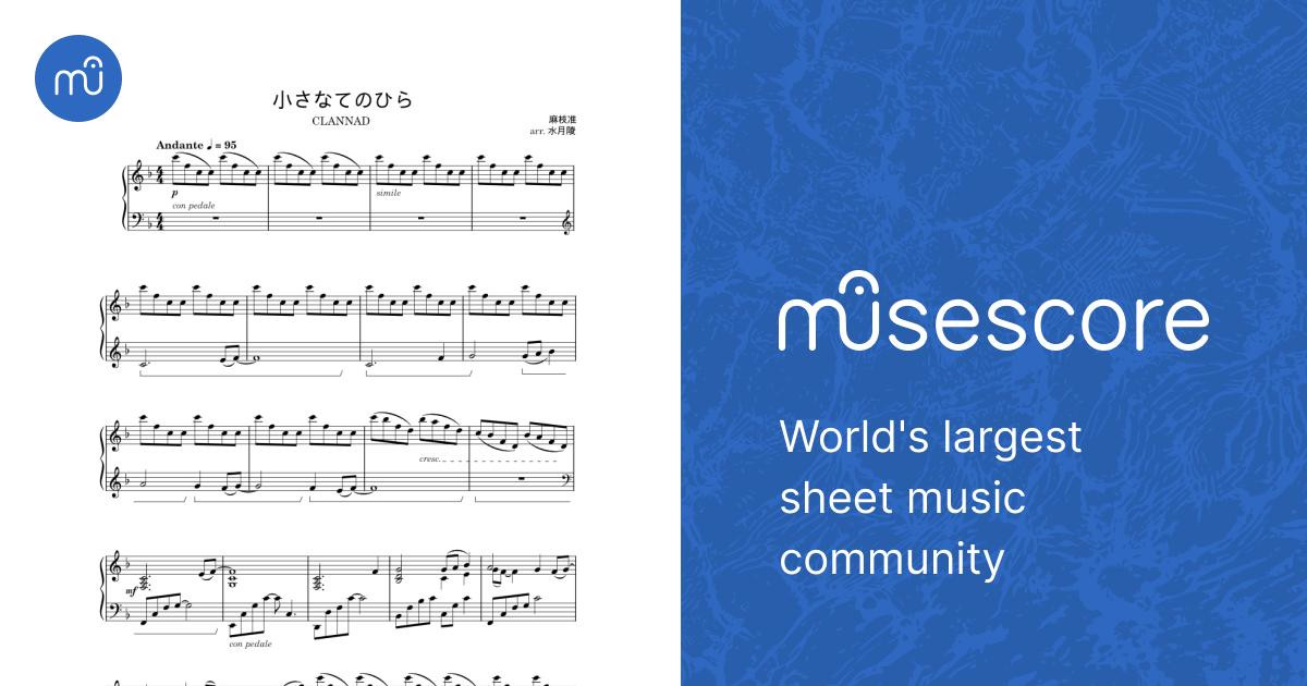 小さなてのひら - Clannad Sheet Music for Piano (Solo) | MuseScore.com