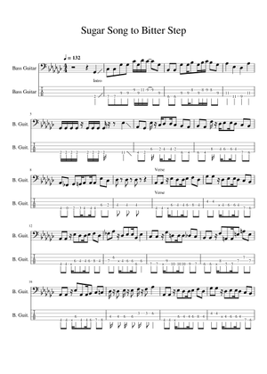 シュガーソングとビターステップ Sheet Music for Drum group (Solo
