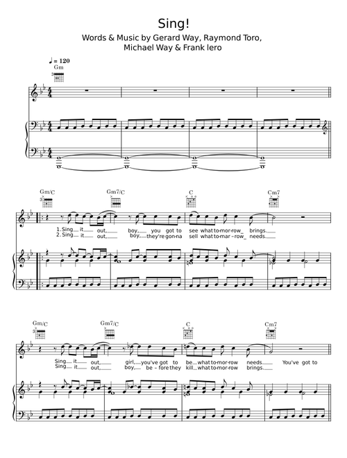 Sing! - Gerard Way