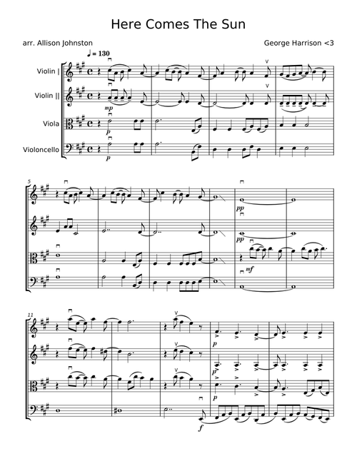 Here comes the sun - George Harrison