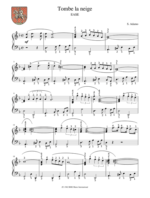 Tombe la neige S. Adamo v1.2 ease