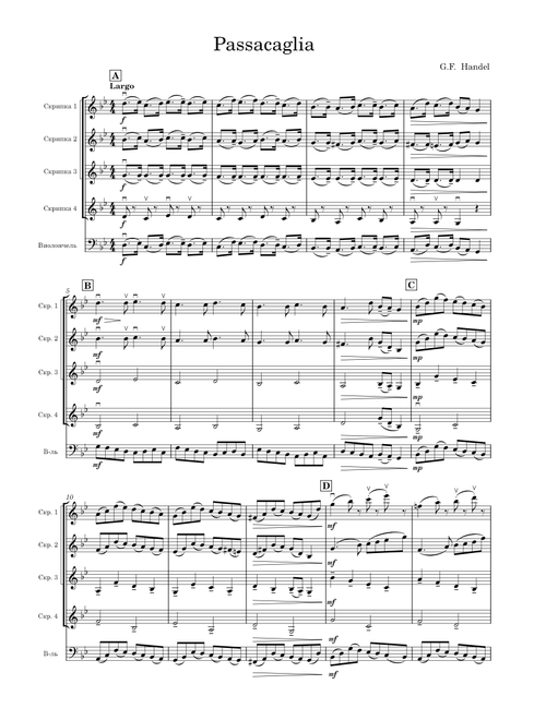 Passacaglia – Georg Friedrich Händel