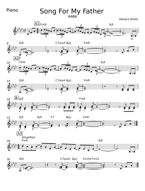 Song For My Father (AABA)