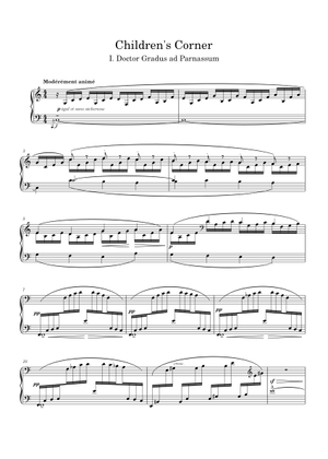 Children's Corner - Jimbo's Lullaby Sheet Music for Piano (Solo