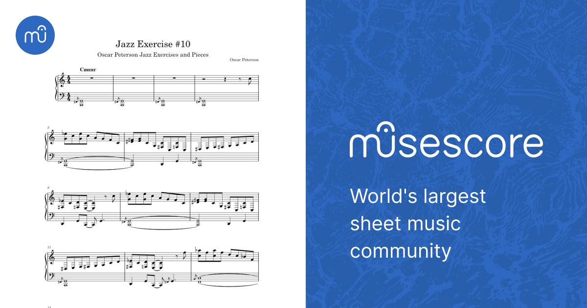 Jazz Exercise #10 Sheet Music for Piano (Solo) easy | MuseScore.com