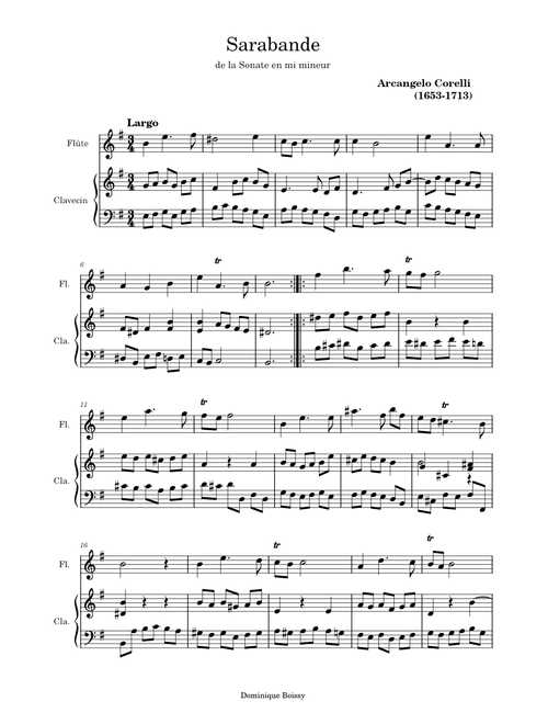 Sarabande – Arcangelo Corelli