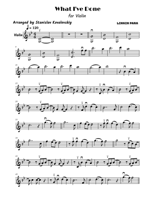 What I've Done – Linkin Park (Violin Cover by Stanislav Kovalevskiy)