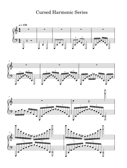 Cursed Harmonic Series