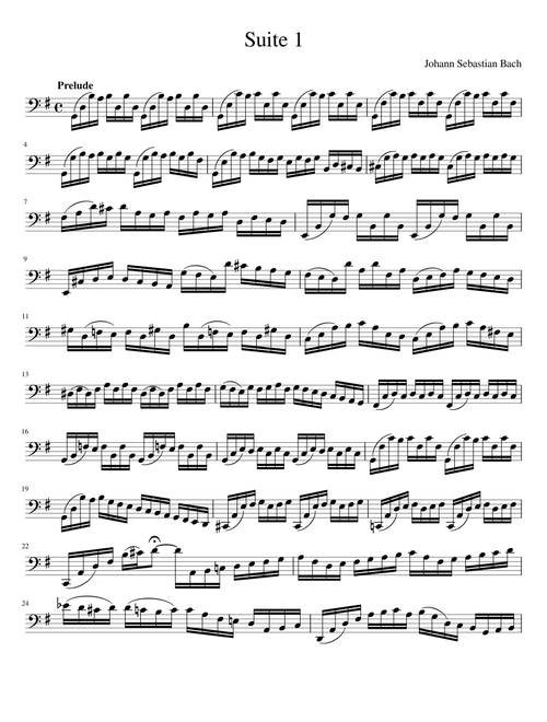 Cello Suite No. 1 in G Major