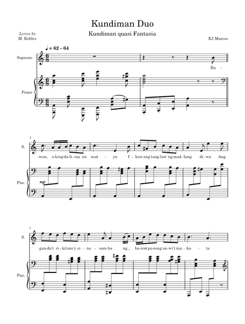 Kundiman quasi Fantasia (duo)