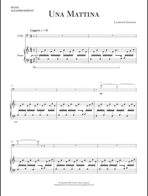 Una Mattina - Ludovico Einaudi (Cello Solo)