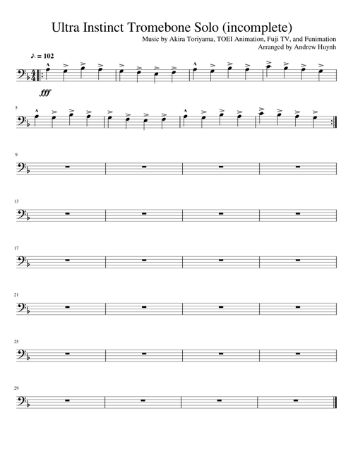 Ultra Instinct Trombone Solo (incomplete)