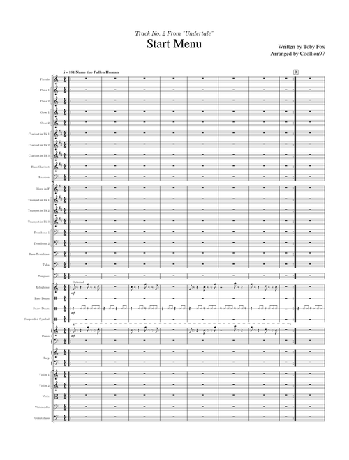 Start Menu from "Undertale" – Toby Fox | Symphony Orchestra