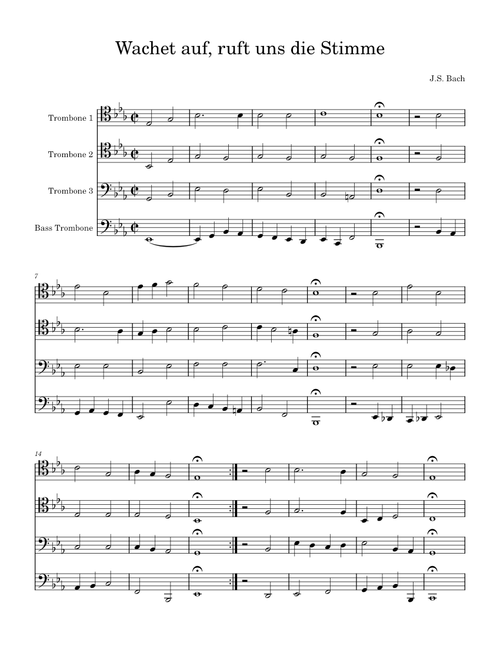 Wachet auf, ruft uns die Stimme, BWV 140 – Johann Sebastian Bach