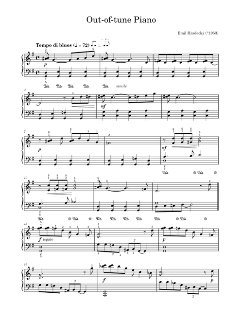 Out-of-tune Piano – Emil Hradecký