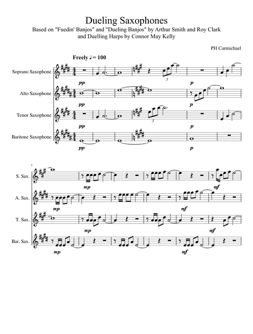 Dueling Saxophones