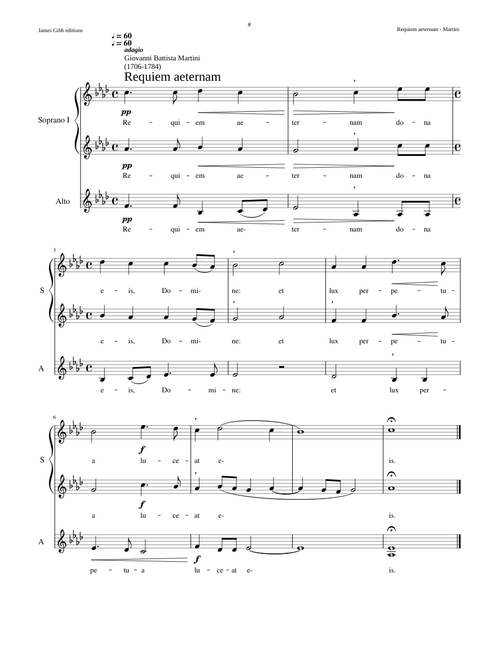 Requiem aeternam - Giovanni Battista Martini
