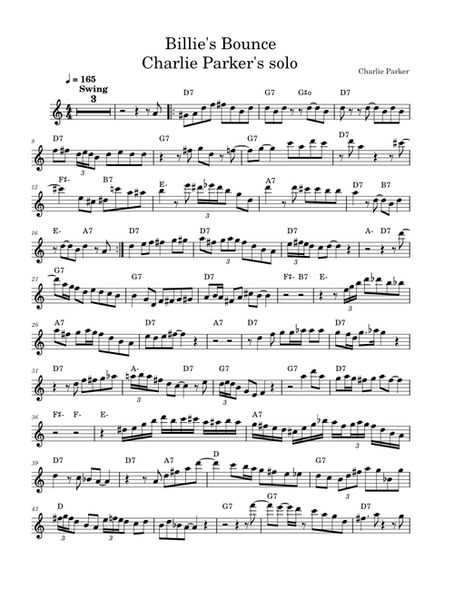 Billie's Bounce – Charlie Parker Billie's bounce – Charlie Parker Billie's_Bounce - Charlie Parker