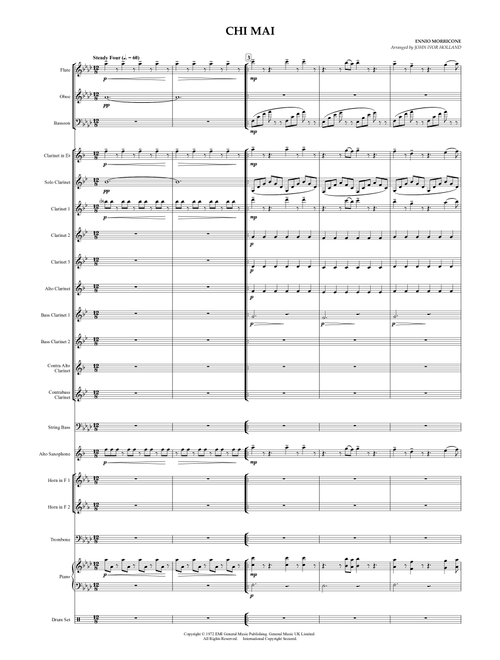 Chi Mai (Arr. John Ivor Holland) - Ennio Morricone (Woodwind Ensemble)