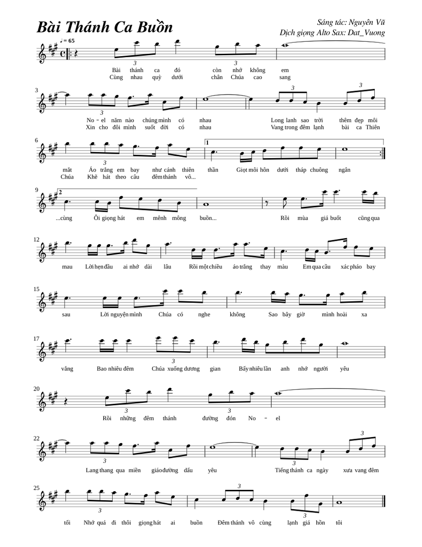 Bài Thánh Ca Buồn piano tutorial