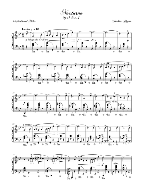 Nocturne Op. 15 No. 3