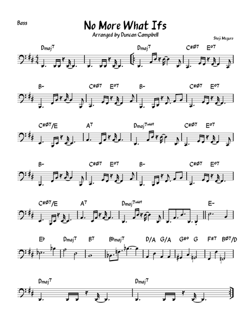 No More What Ifs – Lyn No More What Ifs – (Bass)