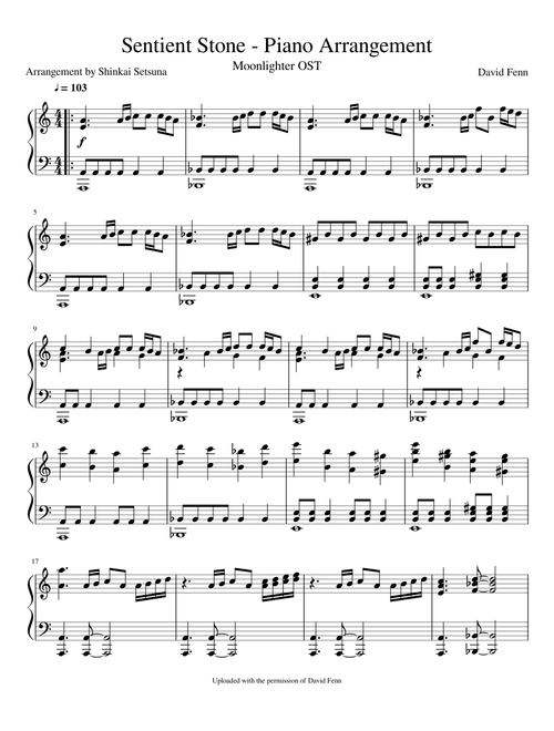 Moonlighter OST sheet music by Shinkai Setsuna | Play, print