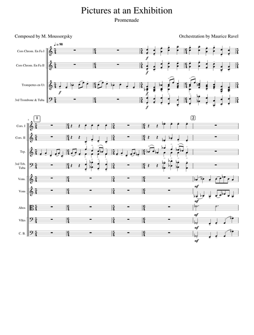 Pictures at an Exhibition - Promenade (Mussorgsky orch. Ravel)