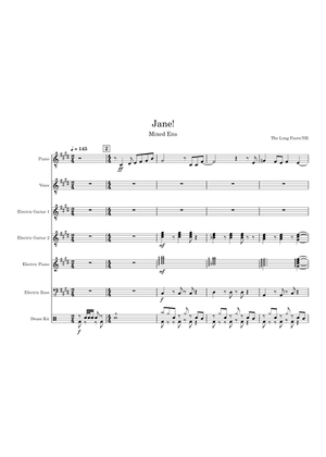 Jane! (Vocals/Lead) Sheet Music for Trombone, Flute, Saxophone alto ...