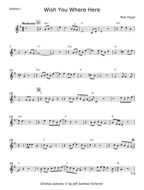 Wish You Where Here - Pink Floyd