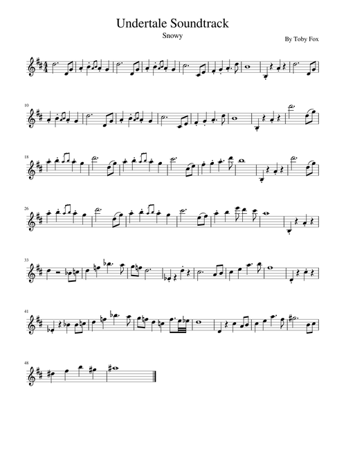 Snowy for violin