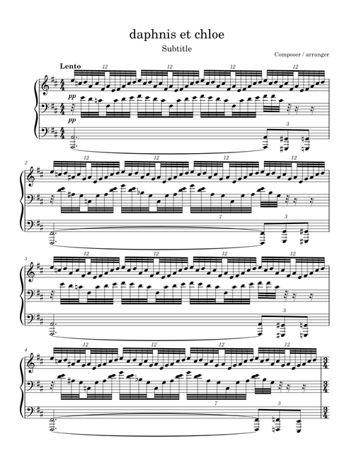 Untitled score – Unknown author