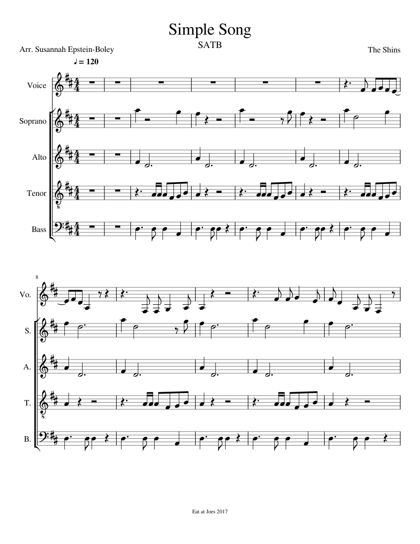 The shins simple song chords hot sale
