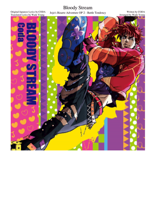 Bloody Stream - Jojo's Bizarre Adventure Part 2, OP 2: Battle Tendency