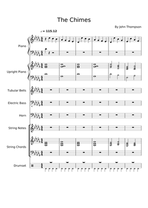 The Chimes – John Thompson's Easiest Piano Course (Part 1) Sheet Music ...
