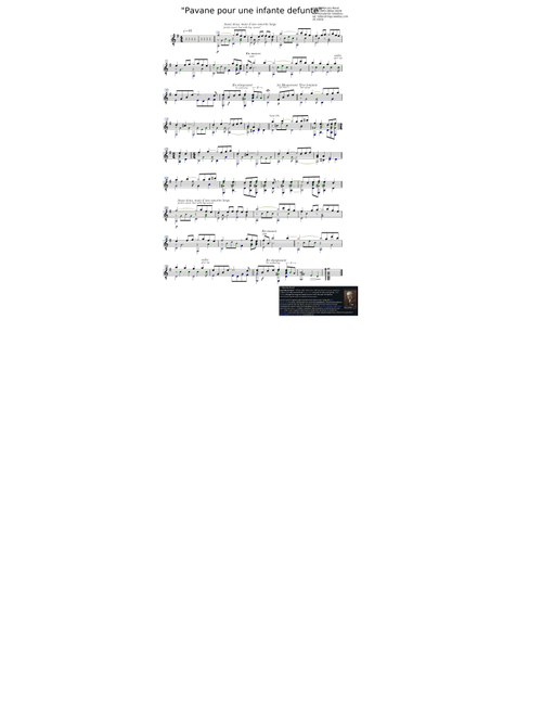 Pavane pour une infante defunte pavane for a dead princess – Maurice Ravel