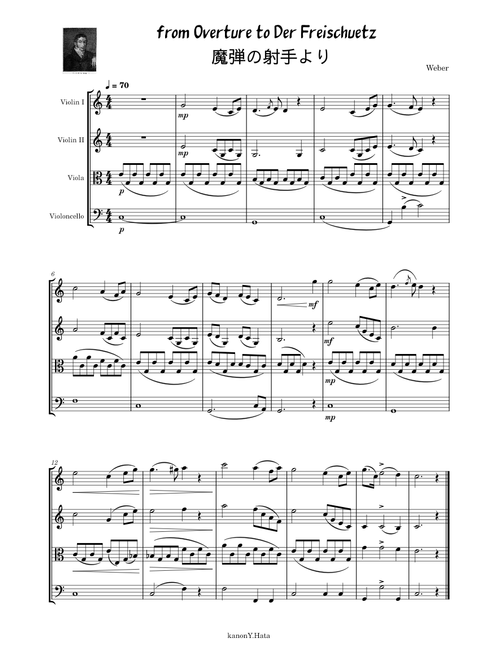Der Freischütz, Adagio Carl Maria von Weber