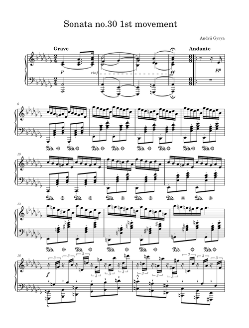 Sonata no.1 Op.1 1st movement – Andrii Gyrya