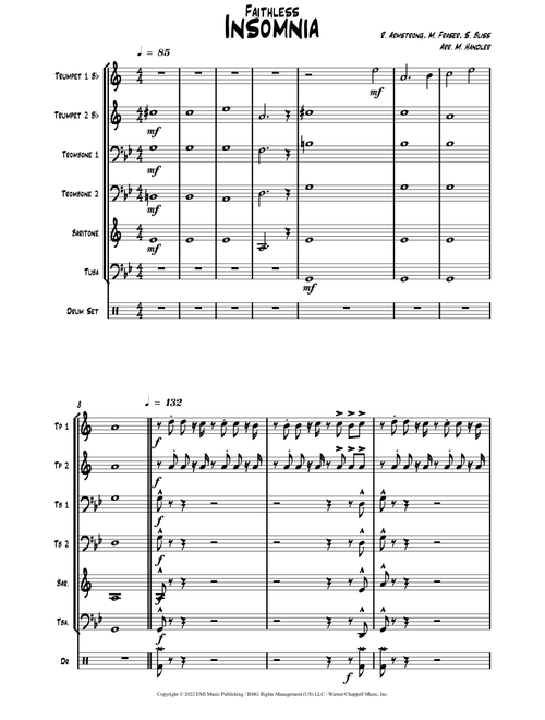 Insomnia (Arr. Marcel Handler) - Faithless (Brass Ensemble)