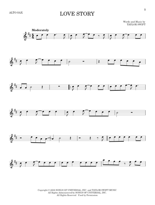 Love Story - Taylor Swift (Alto Sax Solo)