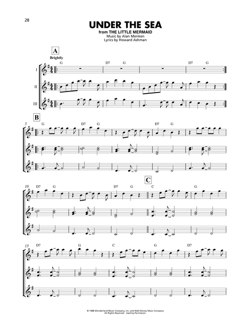 Under The Sea (from The Little Mermaid) - Alan Menken, Howard Ashman (Ukulele Ensemble)